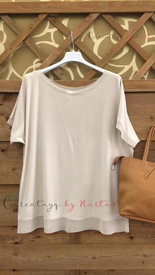 Camiseta Ribete Gasa - T/Única-38/44