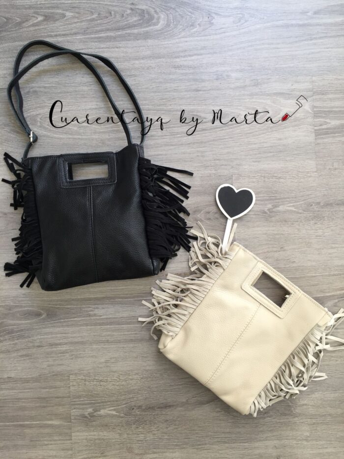 Bolso Piel Flecos