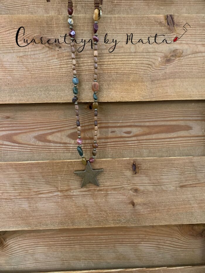Collar estrella y piedras