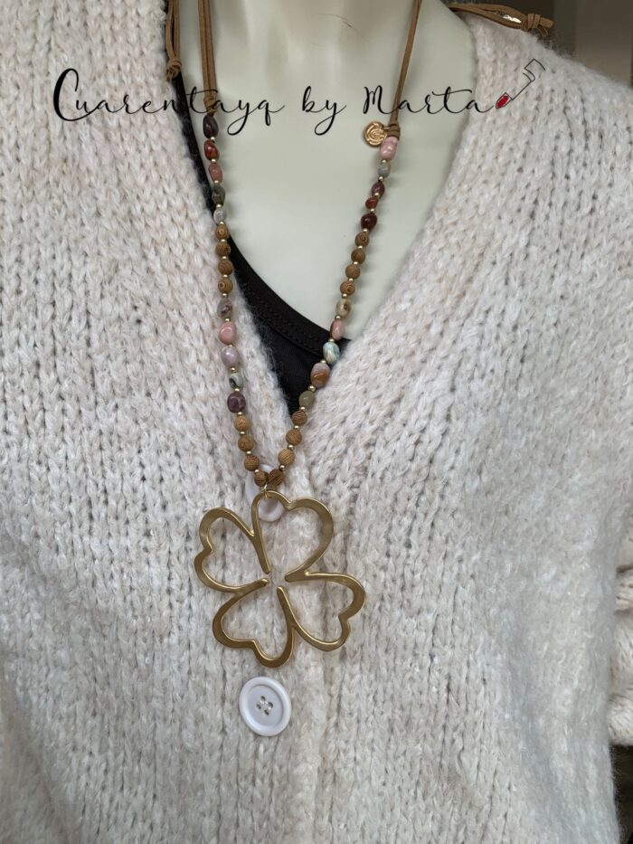 Collar flor metal