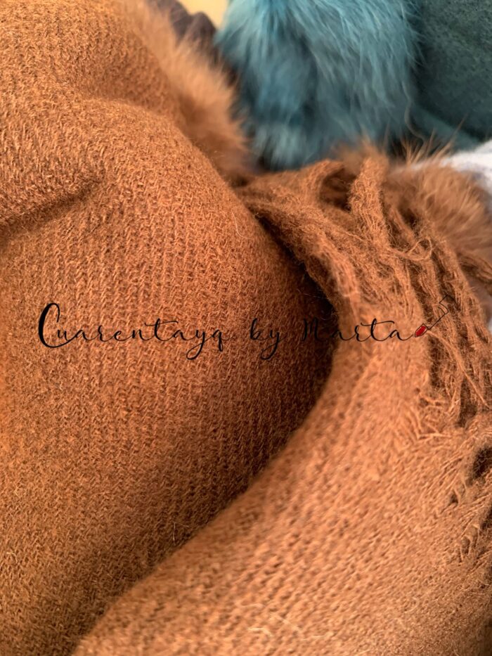 Foulard cashmere pompón