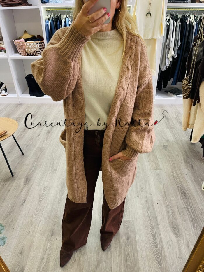 Chaqueta punto abrigada