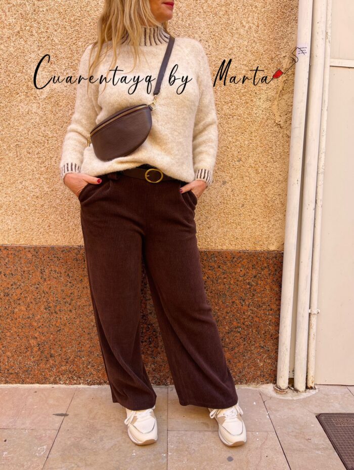 Pantalón Palazzo Pana