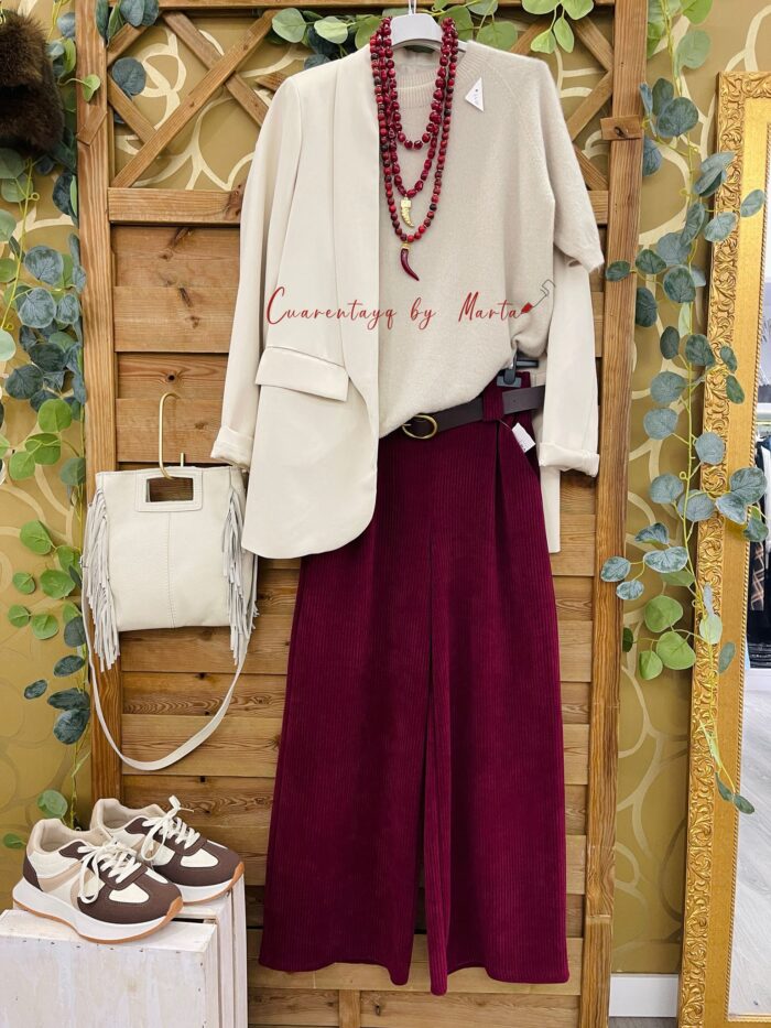 Pantalón Palazzo Pana