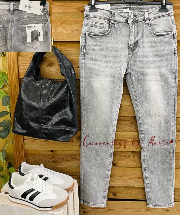 Vaquero gris push up