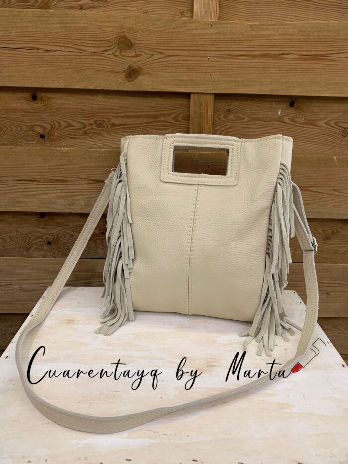 Bolso Piel Flecos
