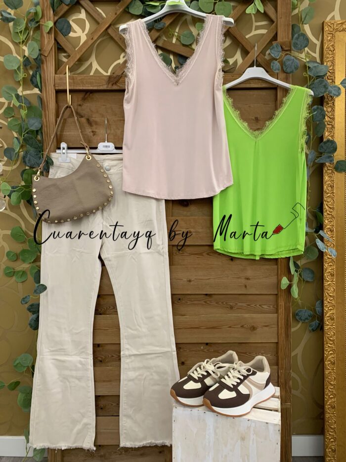 Camiseta Ribete Encaje