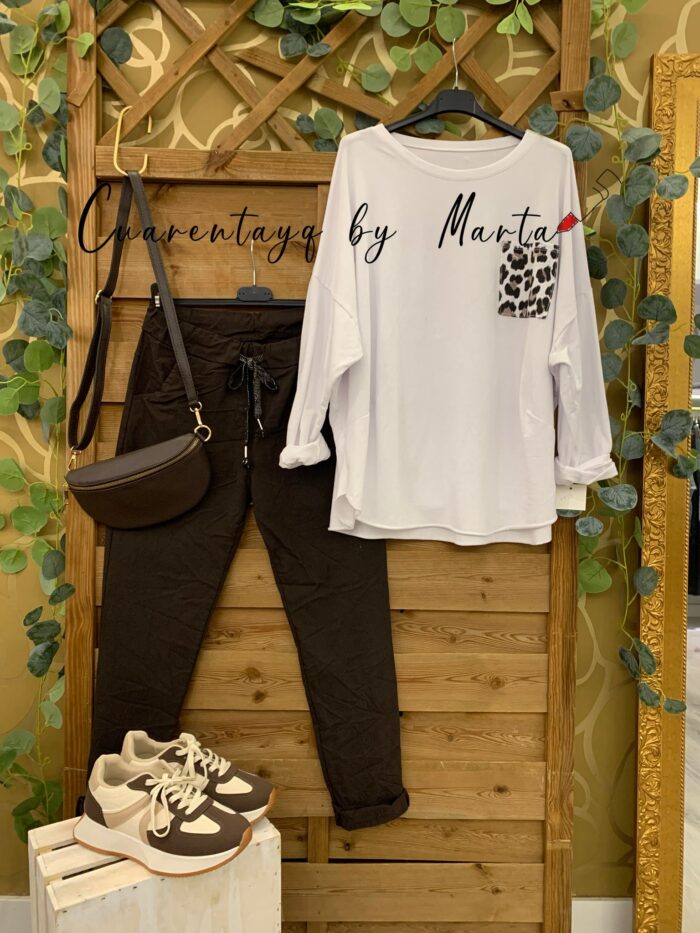 Sudadera Sport Bolsillo Animal Print