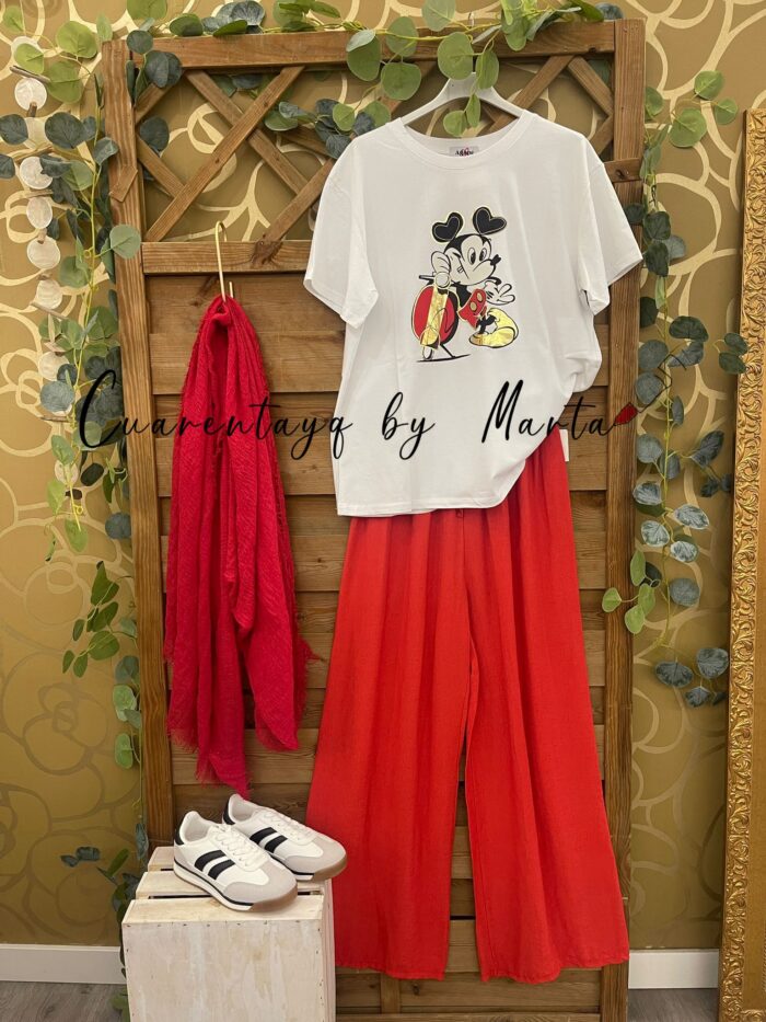 Camiseta Mickey Moto