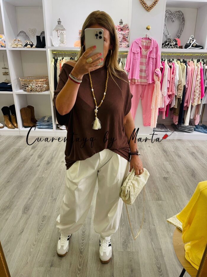 Camiseta Oversize Viscosa