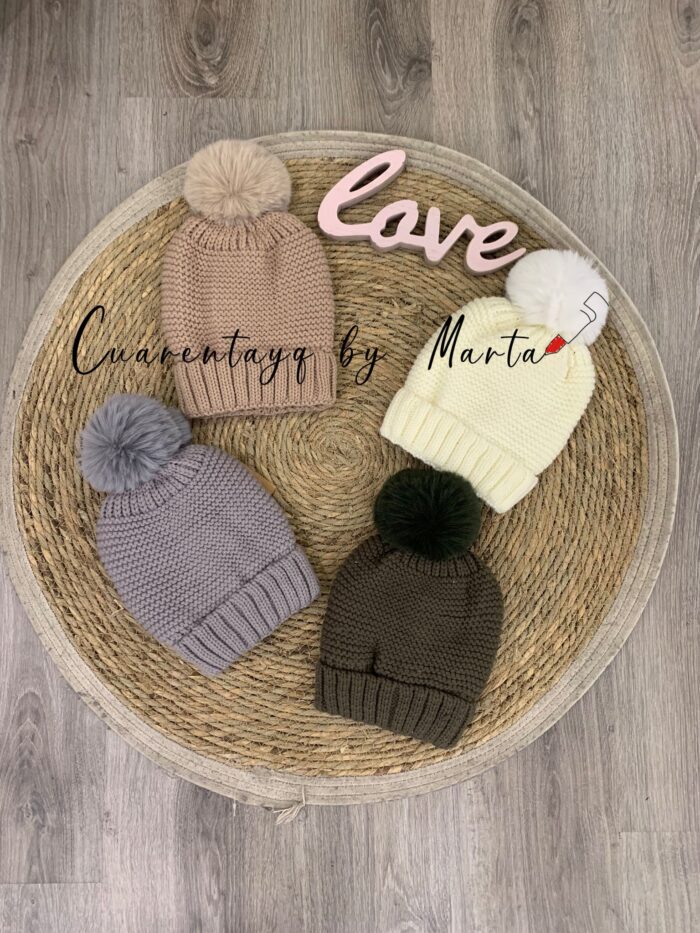 Gorro Borla Pelo