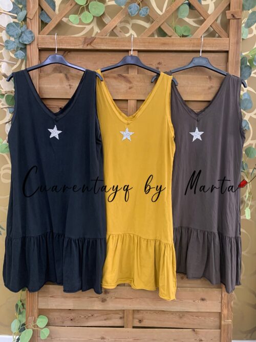 Vestido estrella volantes