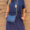 bolso piel flecos