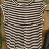 camiseta navy tachuelas marron