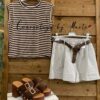 camiseta navy tachuelas short city