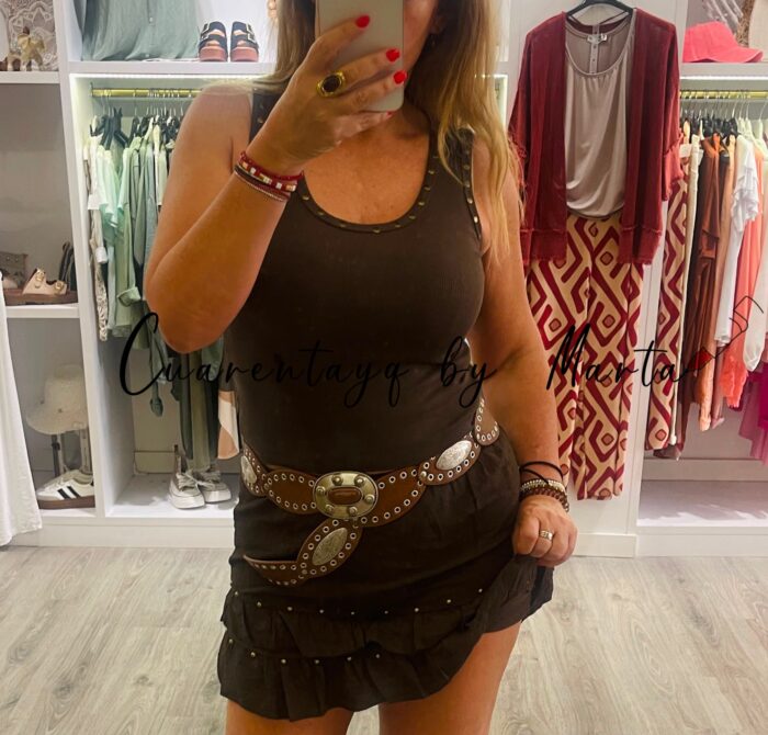 falda pantalon pantalon tachuelas top canale tachuelas