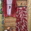 kaftan rejilla camiseta tirantes viscosa pantalon licra safari teja