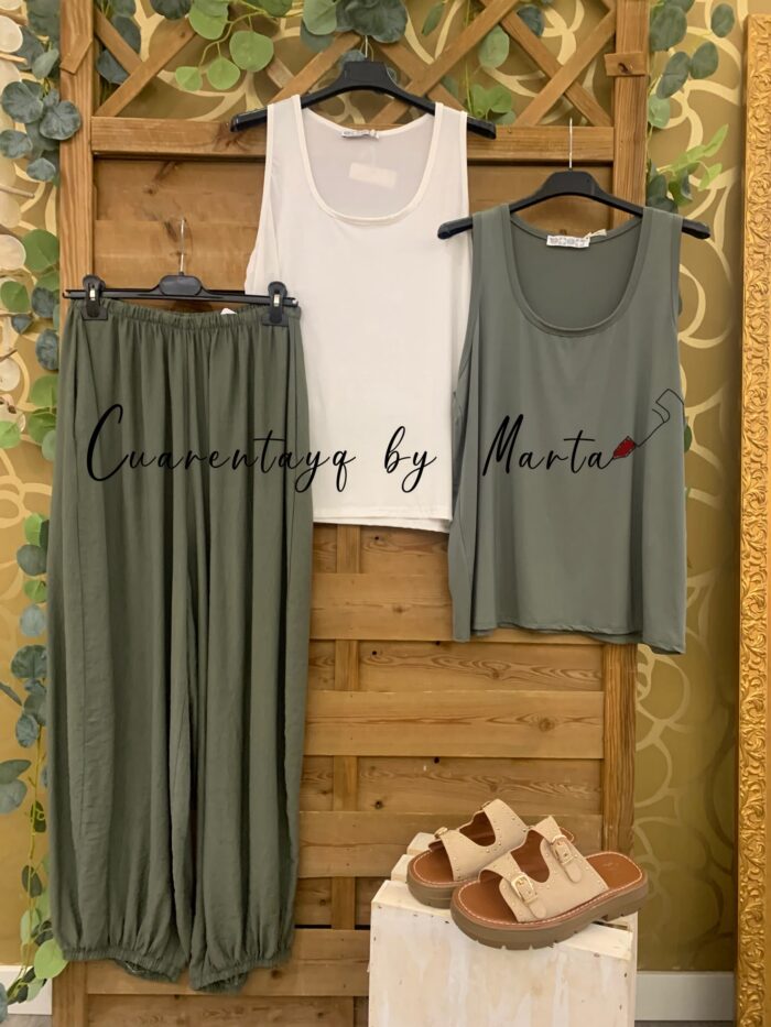 pantalon ibiza style camiseta tirantes viscosa