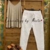 top bambual tachuelas baggy liso