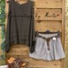 top corte asimetrico short city