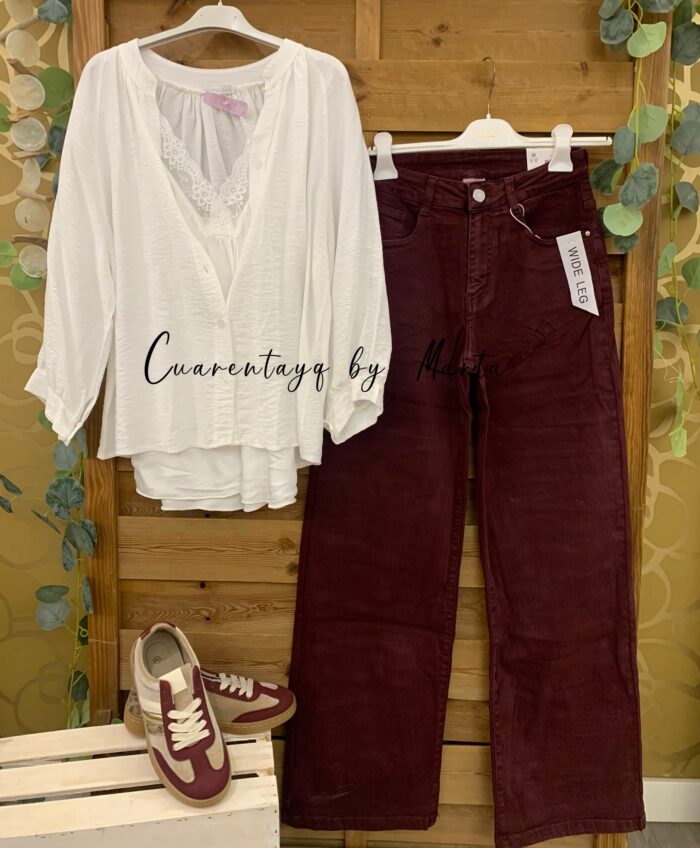 Blusa Manga Estilosa y pantalón bloguera