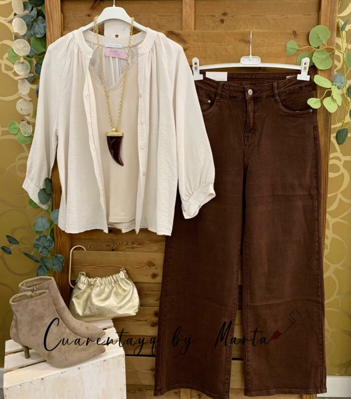 Blusa manga estilosa y botin city
