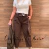 Bomber que marca cintura, jersey afelpado y pantalon balloon y pañuelo (2)