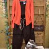Chaqueta Punto Fondo de Armario, top canalé tachuelas, pantalón balloon y pañuelo, zapas blogueras