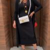 Conjunto vestido y chaqueta punto Tallas1