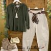 Pantalón Balloon y Pañuelo, Blusa manga estilosa y botin city