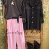 Pantalón Cargo, BASICA VOLANTES CHAQUETA VAQUERA