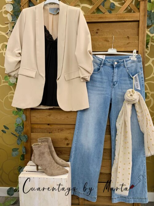 Vaquero Wide Leg New York, botin city camen, lencera