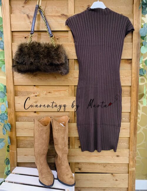 Vestido Canalé Brillo