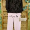 Blusa Volantes Tencel. manoletinas