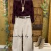 Blusa gasa topos pantalon tendencia total