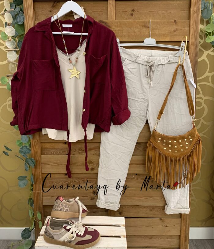 Blusasobrecamisa sirve para Todo, baggy liso, zapas color a la moda