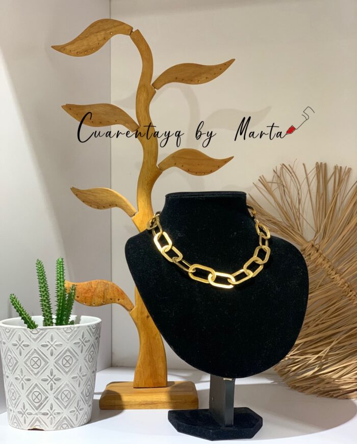 Collar enlace dorado