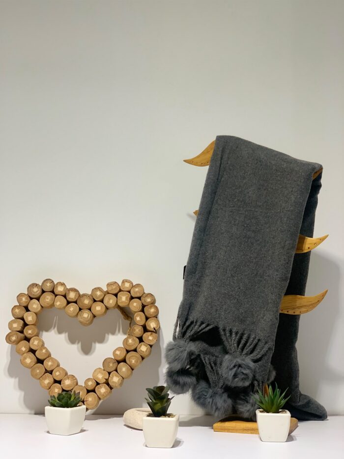 Foulard cashmere pompón (2)