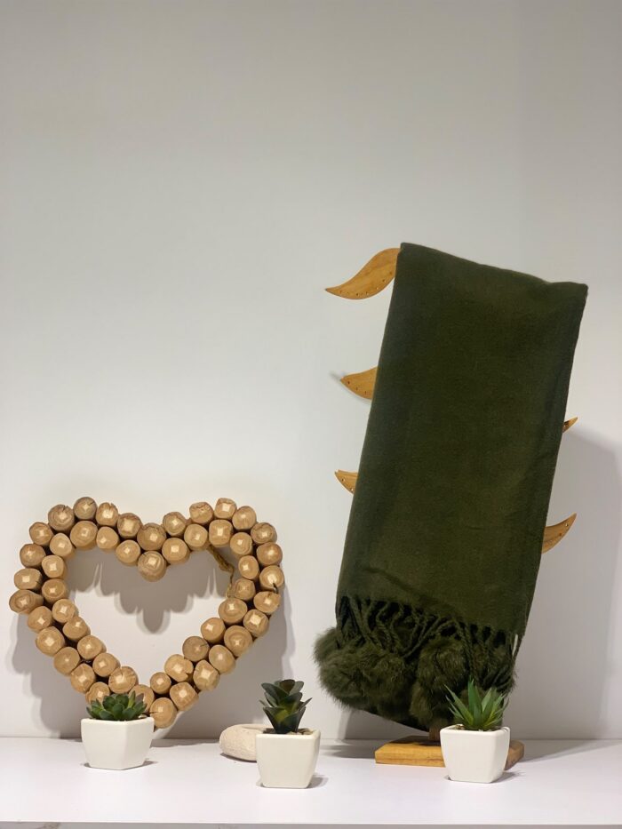 Foulard cashmere pompón