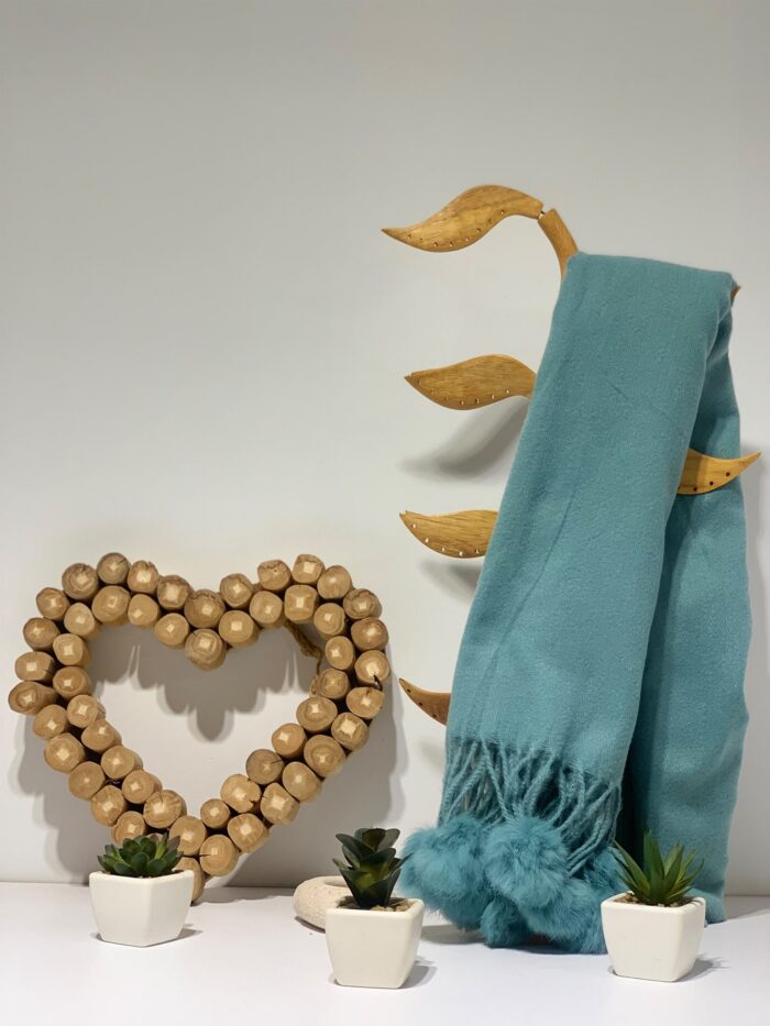 Foulard cashmere pompón3