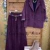 pantalón wide leg antelina, americana antelina, jersey basico afelpado y botin city camel (3)