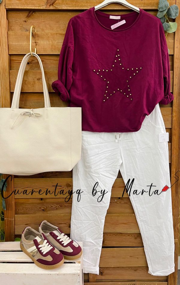Sudadera Estrella Tachuelas
