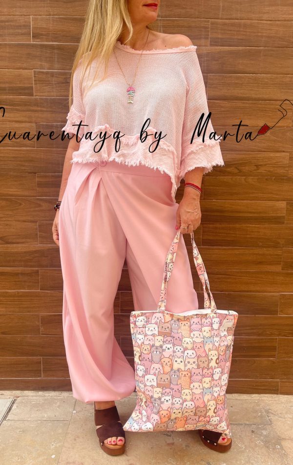 jersey rejilla short pantalon balloon